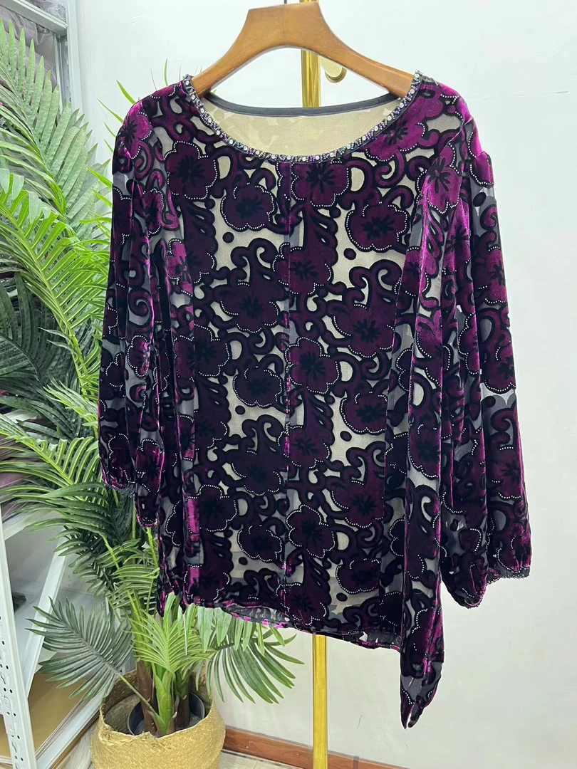 桑蚕丝小衫中老年时尚高档气质TJ50Y139