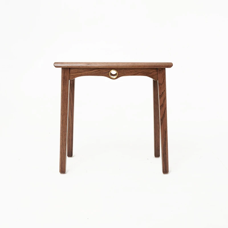 文心木歌红橡木梳妆凳，红橡木，实木梳妆凳凳子新中式家用简约客厅