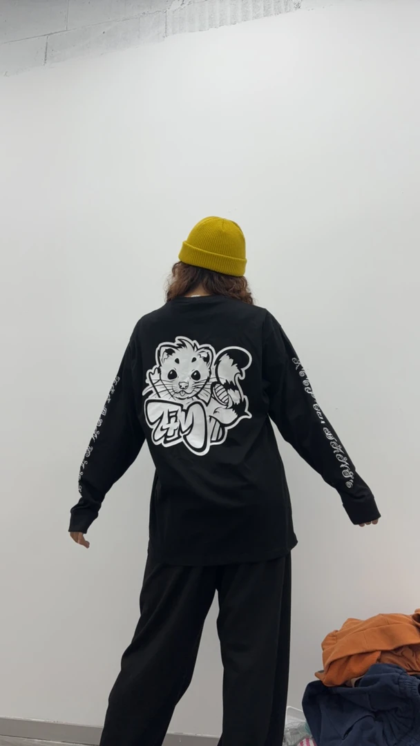 T+M原创黑色长袖T