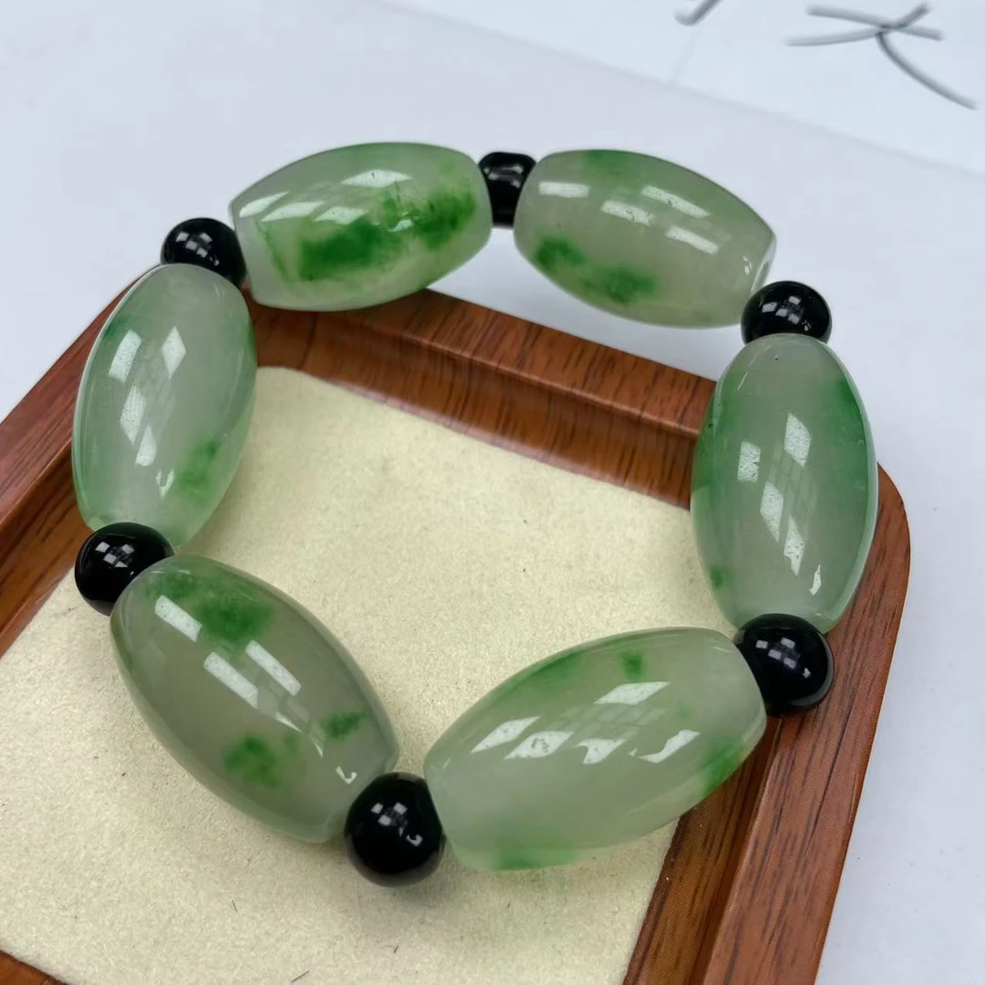 A492绿飘花桶珠手串时尚百搭男女款多样发货其一