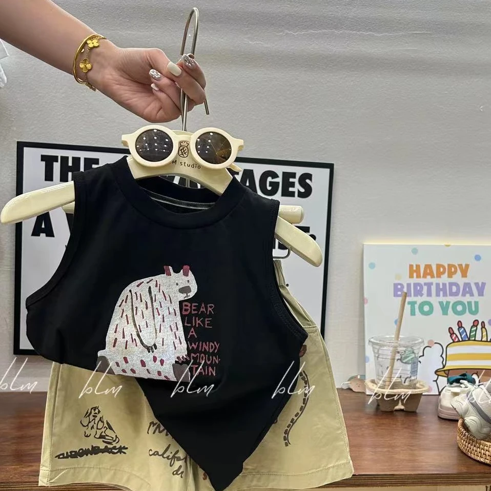 【菠萝米】夏款韩版北极熊背心T恤 A070