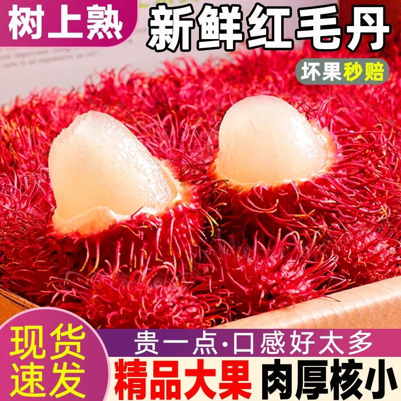 【顺丰冷链】泰国红毛丹新鲜水果热带当季香甜毛荔枝现摘现发整箱
