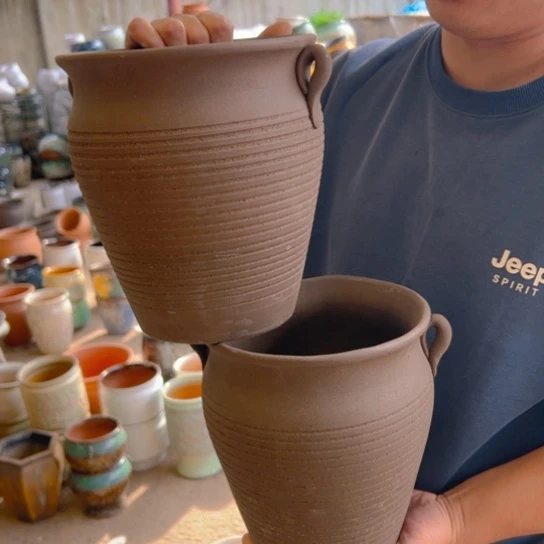 紫砂花盆高21口19———