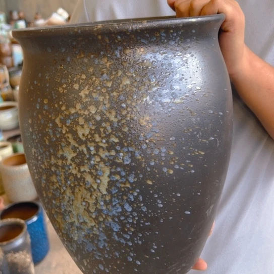 紫砂花盆高30口24————