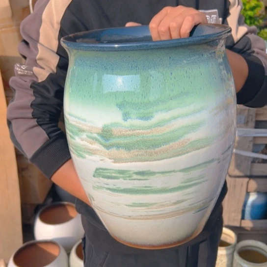 紫砂花盆高30口24———