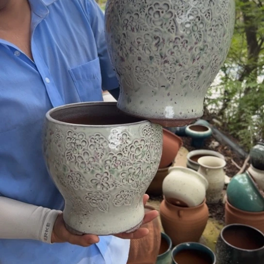 【闪购商品】紫砂花盆高20口18———-