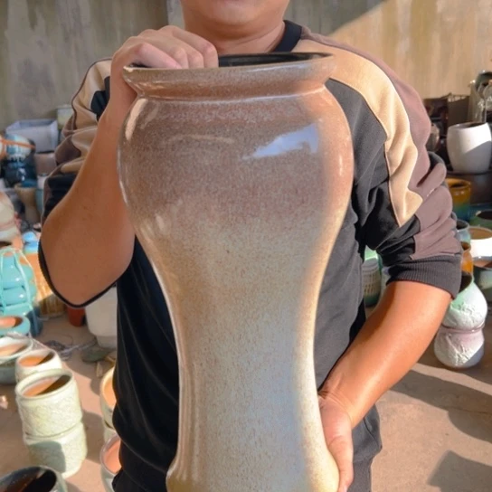 紫砂花盆高43口18———