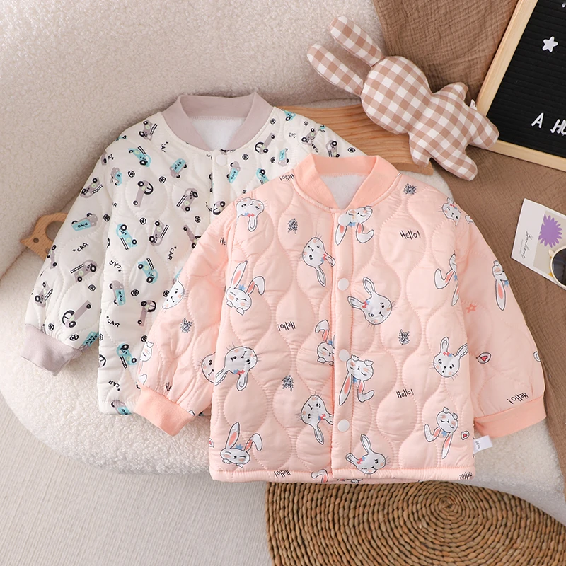 梭织校服神器上衣加绒加厚儿童上衣内胆袄保暖上衣外套新款家居服