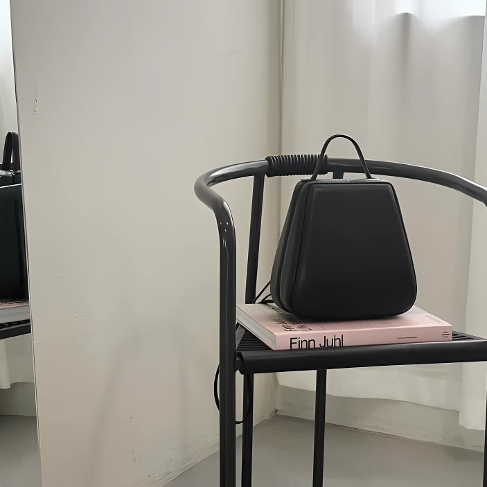 【 Bread Botique】Ar*chive*pke小众设计ins风简约真皮双肩包包女