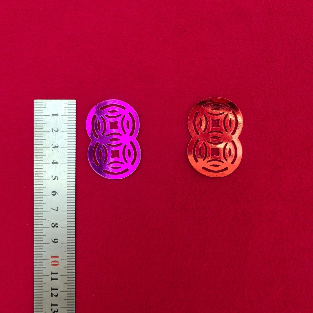 双钱剪纸福字搭配固体胶粘