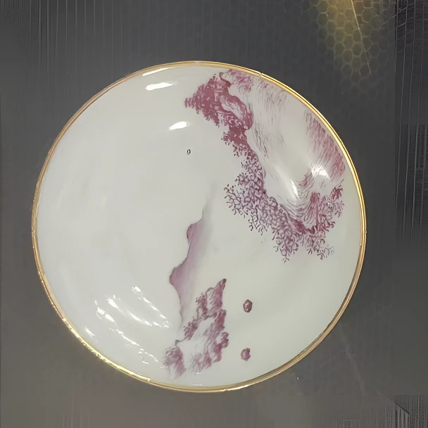 民国 玛瑙红碟瓷器【全品】W-