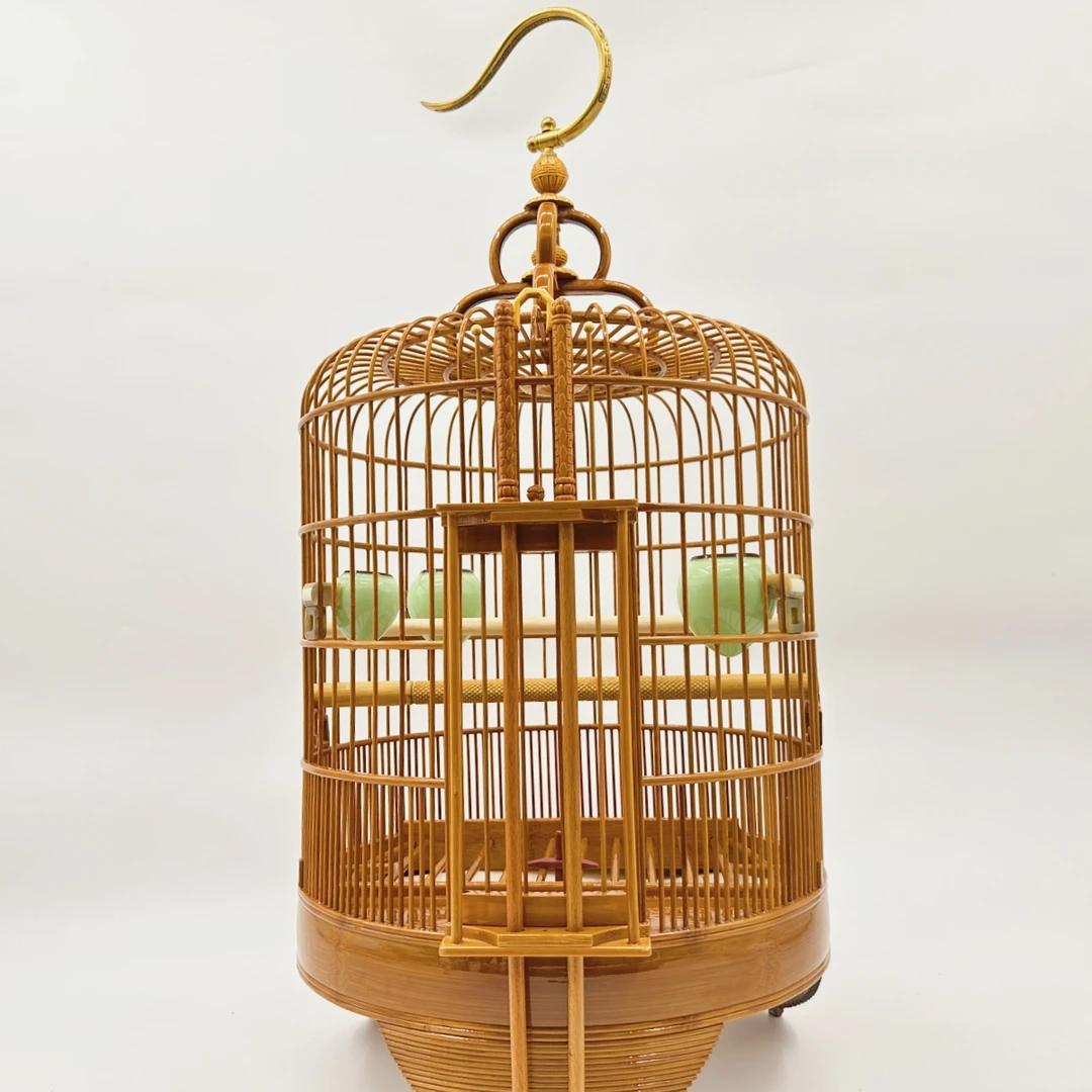 鸟笼清远画眉广笼广西底高虫台加高竹笼手工鹩哥鸟笼