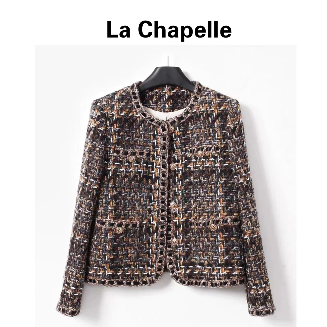 悉尼画报无领短外套小香风气质时尚秋冬名媛秋款季微胖冬季衣服