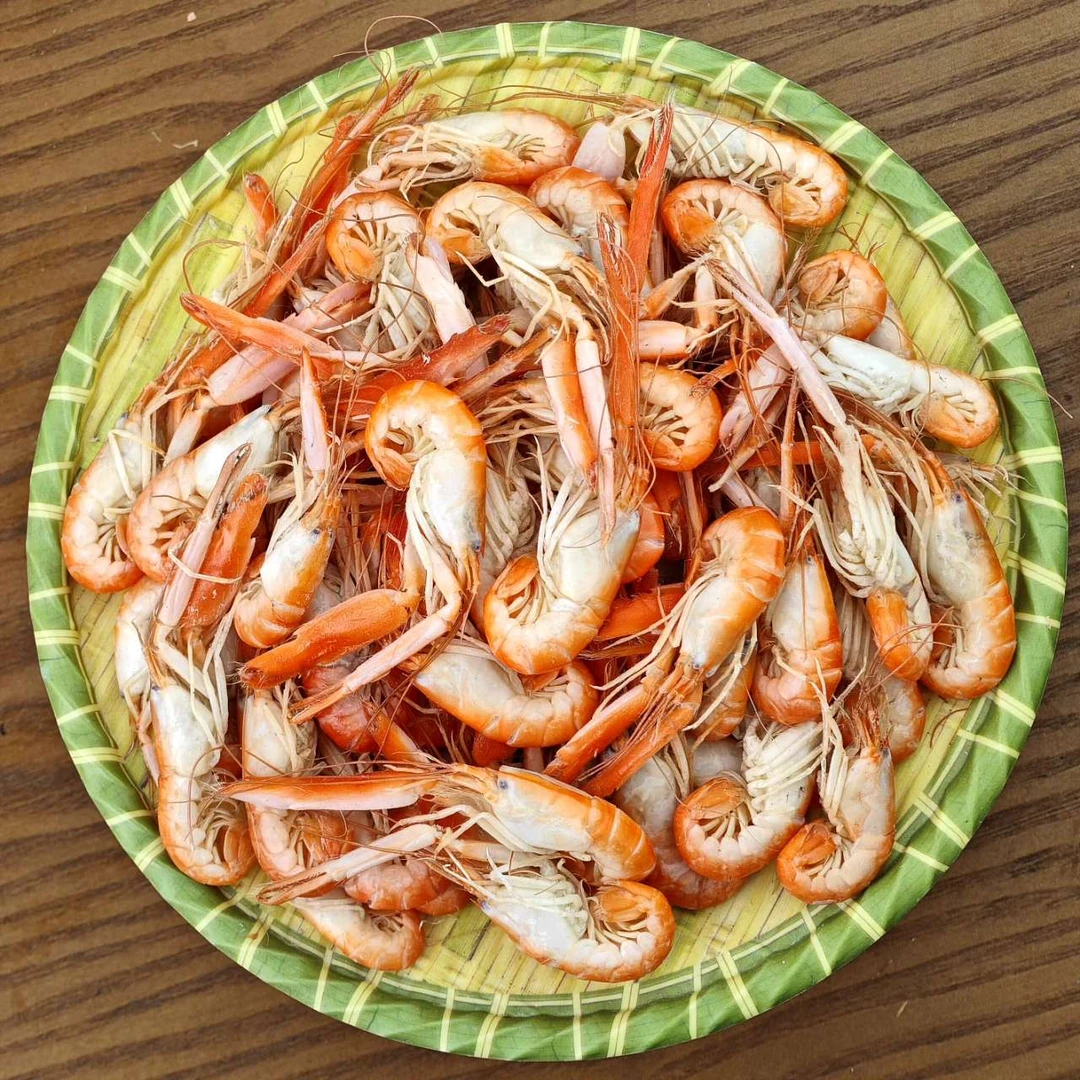 爪虾夹板虾嘎巴虾狗虾红虾小海虾熟冻海虾3-5斤装
