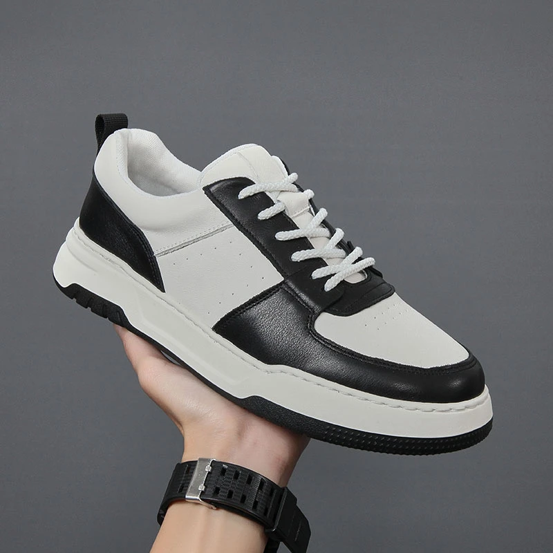 【头层牛皮】2024春夏新秋季熊猫鞋男士时尚透气板鞋百搭潮鞋春季