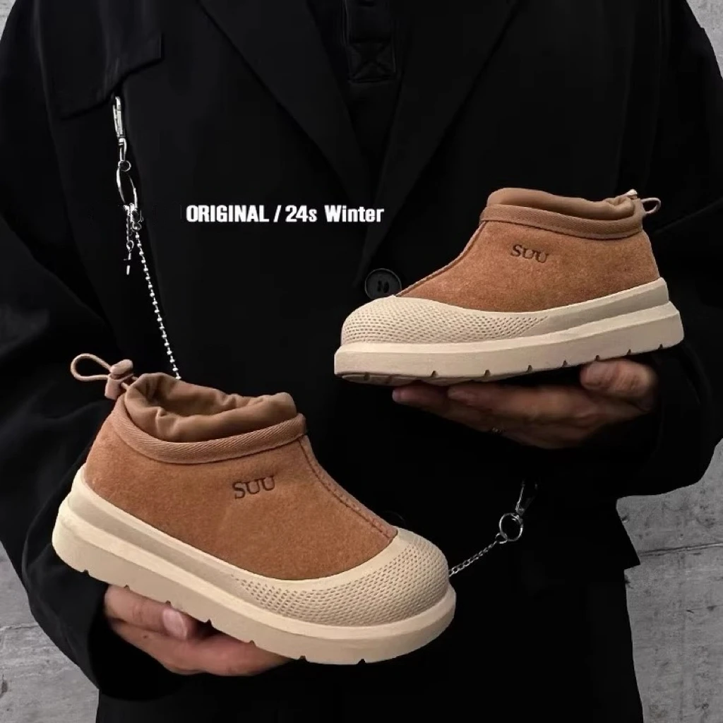 儿童雪地靴冬季新款男童勃肯大棉鞋女童防水棉靴子加绒加厚宝宝鞋