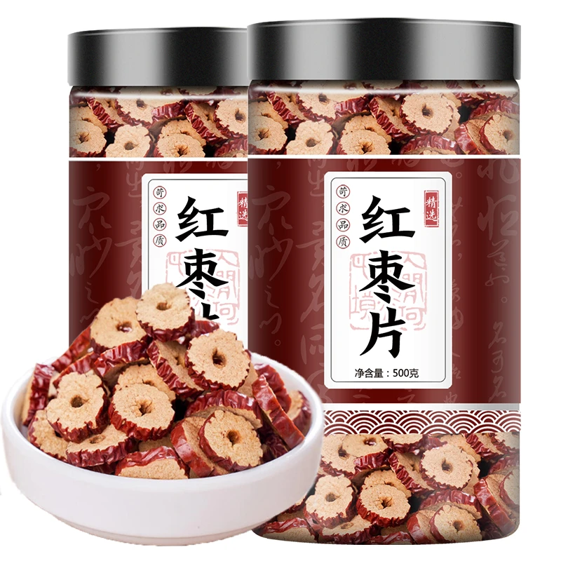 新疆无核红枣片叶菜干货大枣泡水新货若羌去核红枣片干泡茶500克
