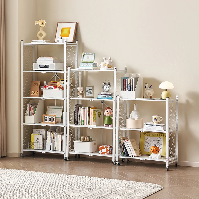 全友家居家用陈列架现代简约可移动大容量收纳置物架DX115092