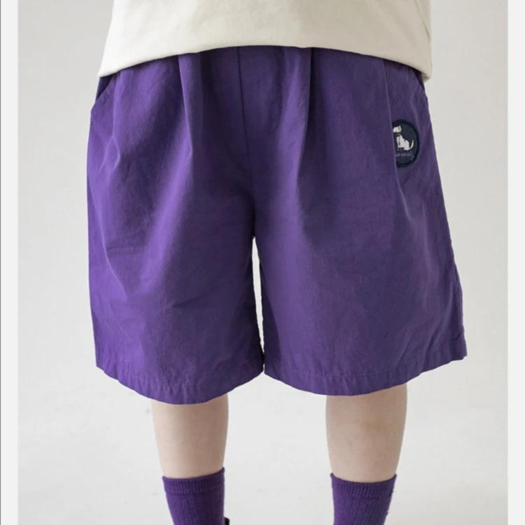 【抢先夏一波】幼悠儿童夏季 绣标立体狗宽松短童裤N3385