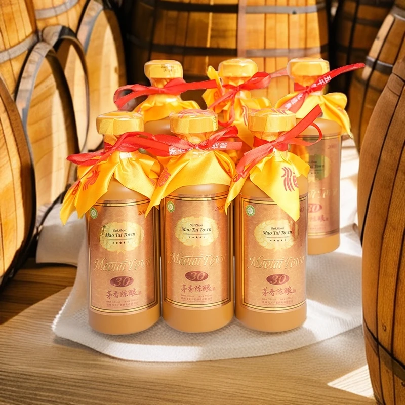 张支元茅香陈酿30白酒酱香型53度一箱6瓶500ml原箱发货53%Vol