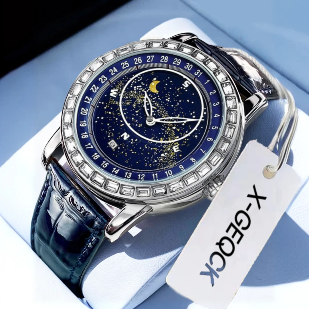 瑞士同款满天星全自动非机械手表男学生时尚防水夜光韩版潮流腕表