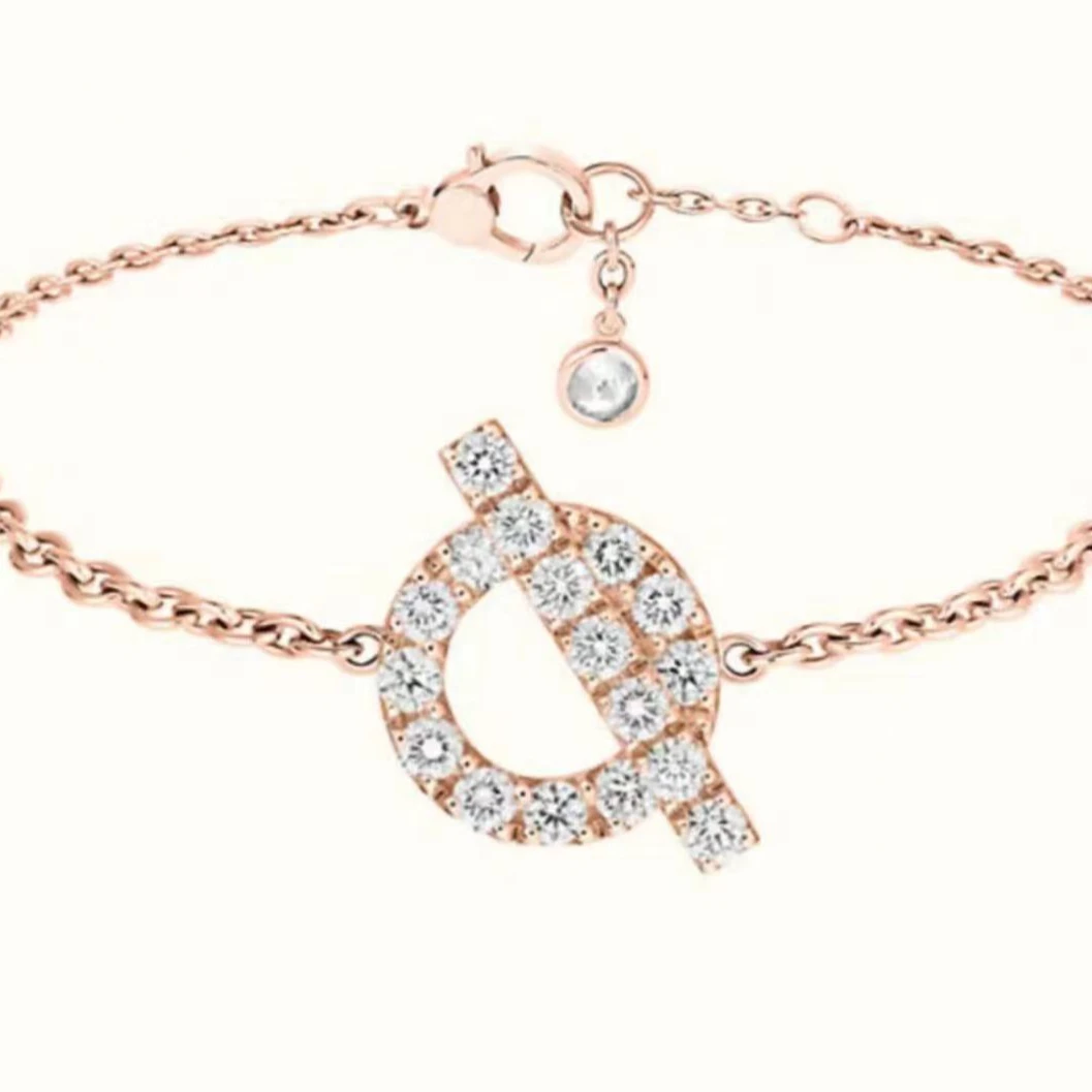 铜合金莫桑石手链 铜合金 精致手链SS0005