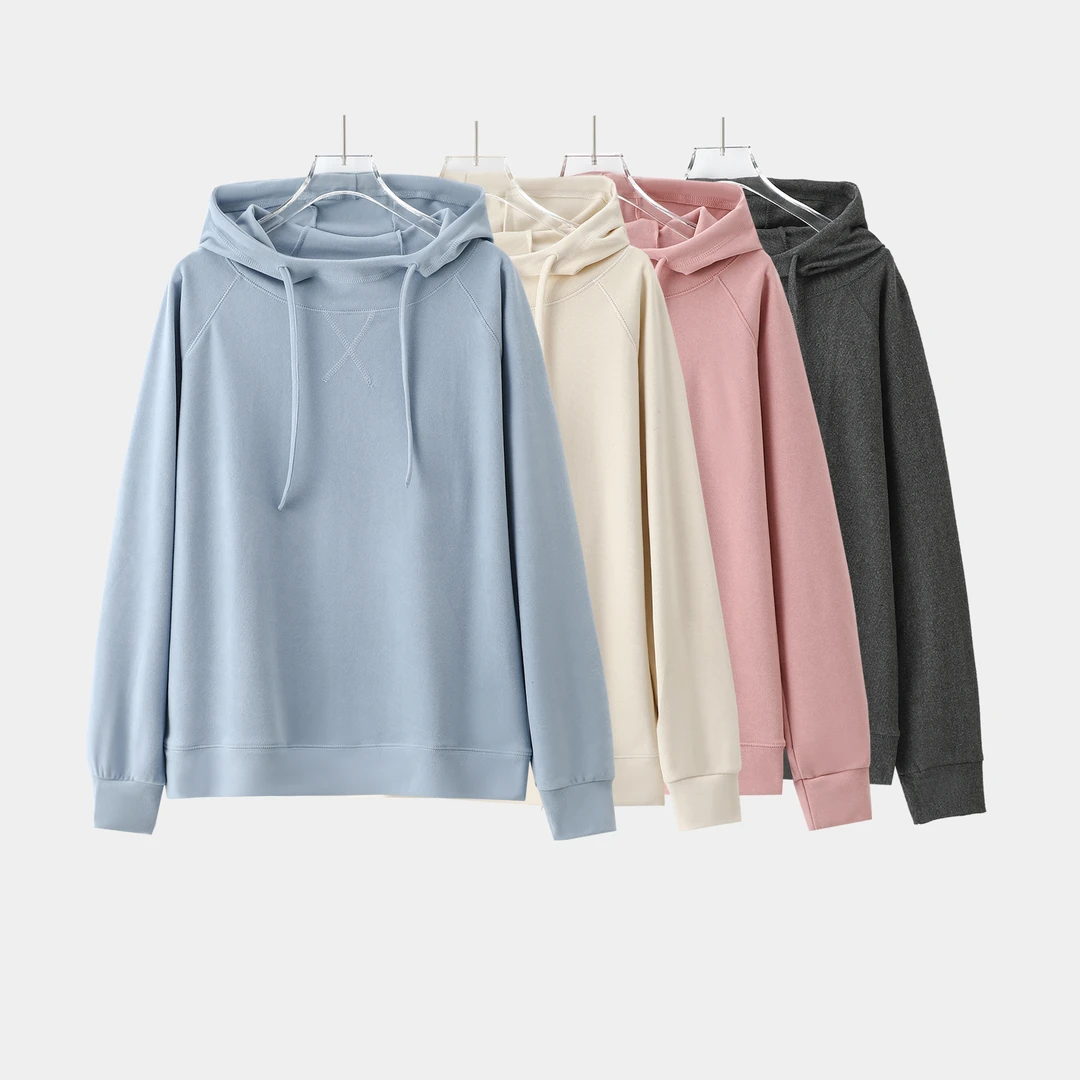 经典款 [一件够穿] 美拉绒！女休闲百搭连帽卫衣 【现货】