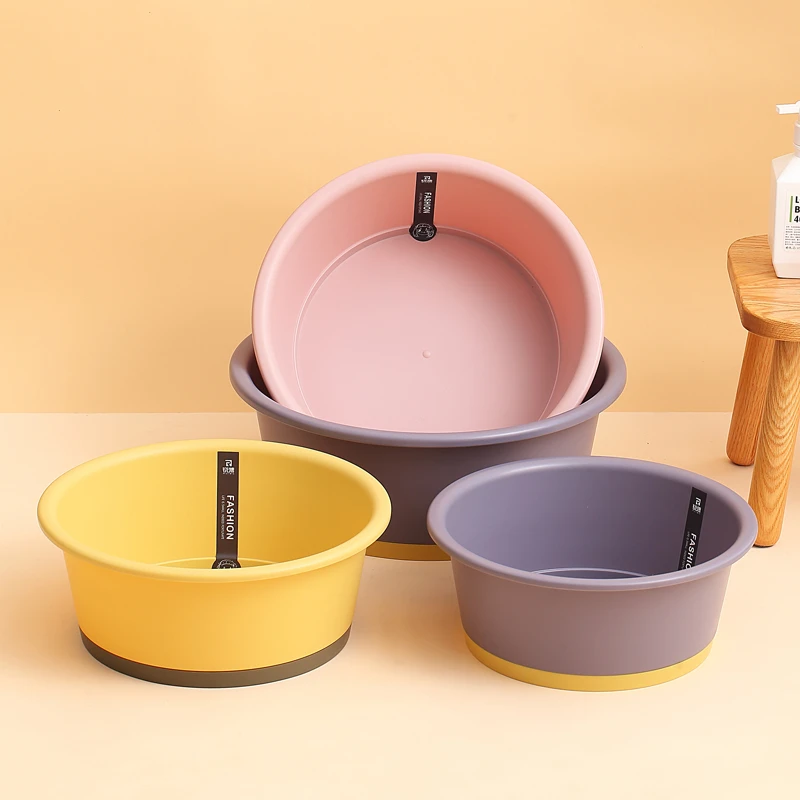 家用塑料盆子加固洗脚盆加厚学生宿舍洗衣服盆大中小号面盆洗菜盆