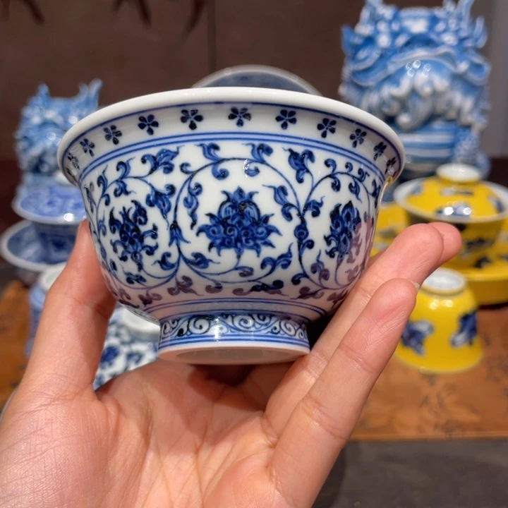 瓷片手工手绘陶瓷茶具