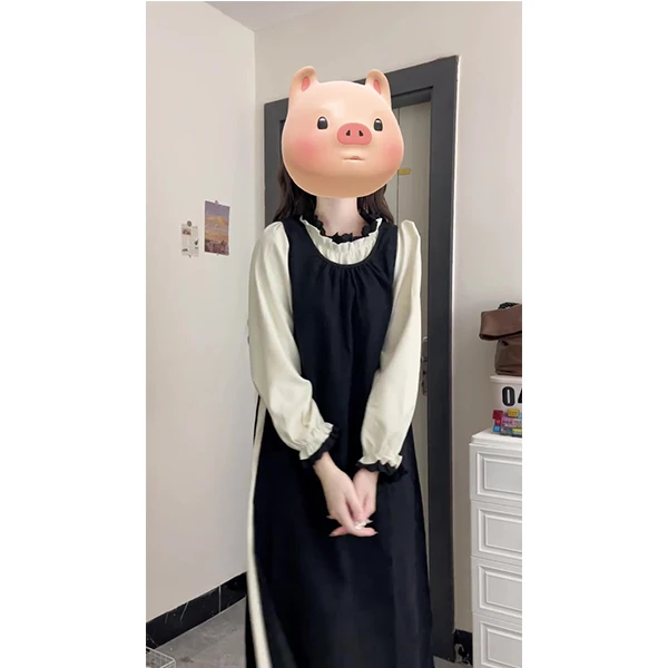 背心裙罩衫叠穿套装女2024春秋新款减龄洋气穿搭一整套时尚两件套