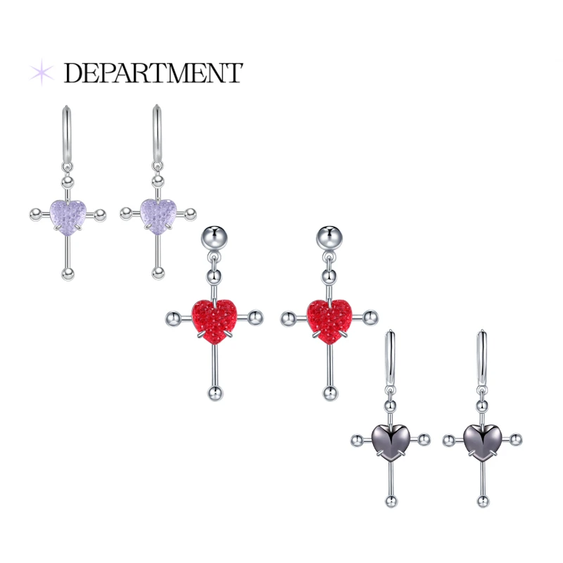 DEPARTMENT 铜合金耳饰 触角耳环长款气质小众人造时尚梦幻