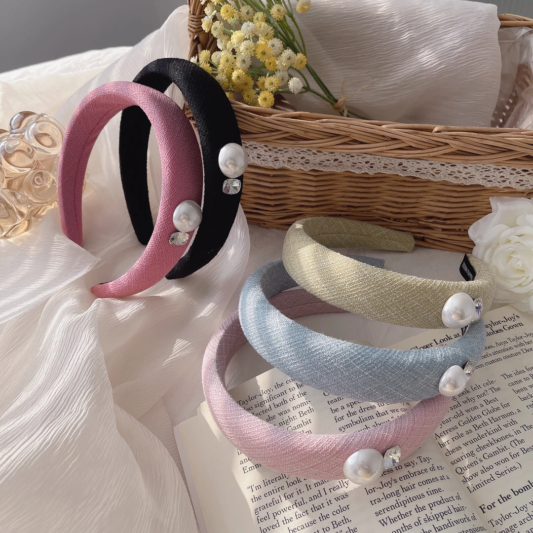 尚倪小香风发卡发箍高级海绵头箍甜美气质百搭外出压发网红头饰