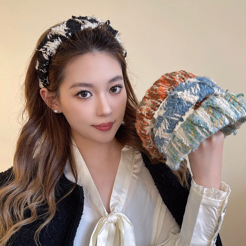布艺发饰 秋冬氛围~高级感发卡发箍女气质宽边压发头箍新款头饰