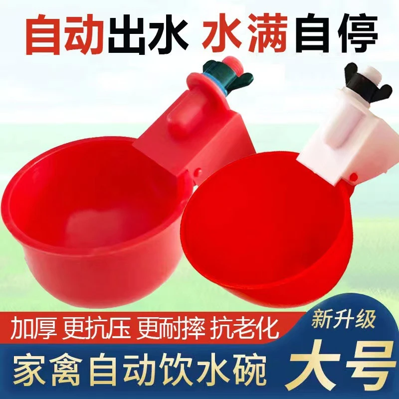 鸡鸭鹅家禽自动喂水器养殖饮水器专用水桶鸭鹅喂鸡饮水碗农家神器