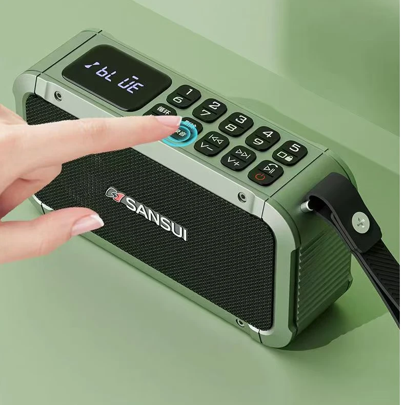 山水F63C超长待机无线蓝牙升级版超长待机大音量重低音电池可拆卸