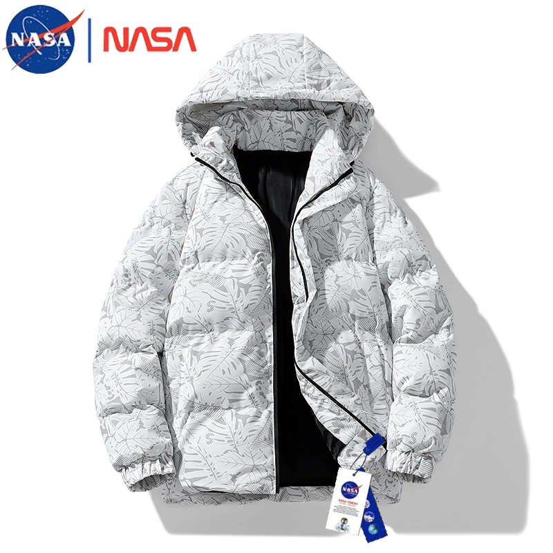 NASA秋冬季男士棉服百搭加厚潮流棉服男保暖大码男棉服休闲外套