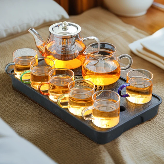 加厚耐高温耐热玻璃茶具套装煮茶器泡茶壶功夫茶高鹏硅玻璃泡茶壶