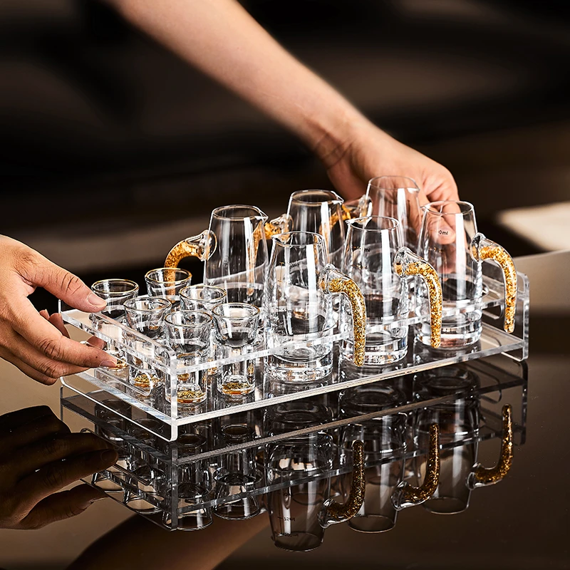 2024新款白酒杯套装一口杯高档家用分酒器茅台杯小酒杯创意酒具