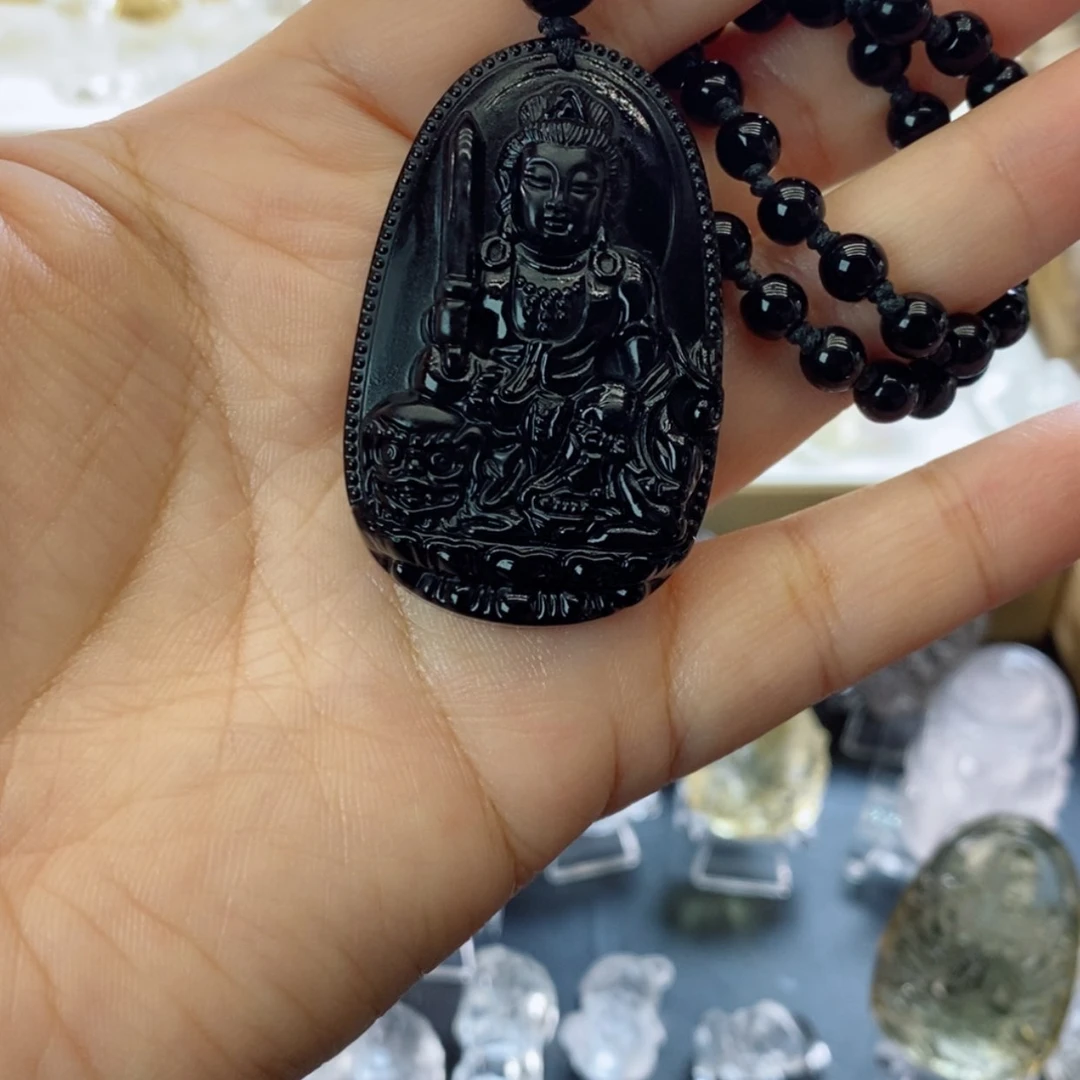 【闪购商品】水晶颈饰未镶嵌黑耀文殊➕兔