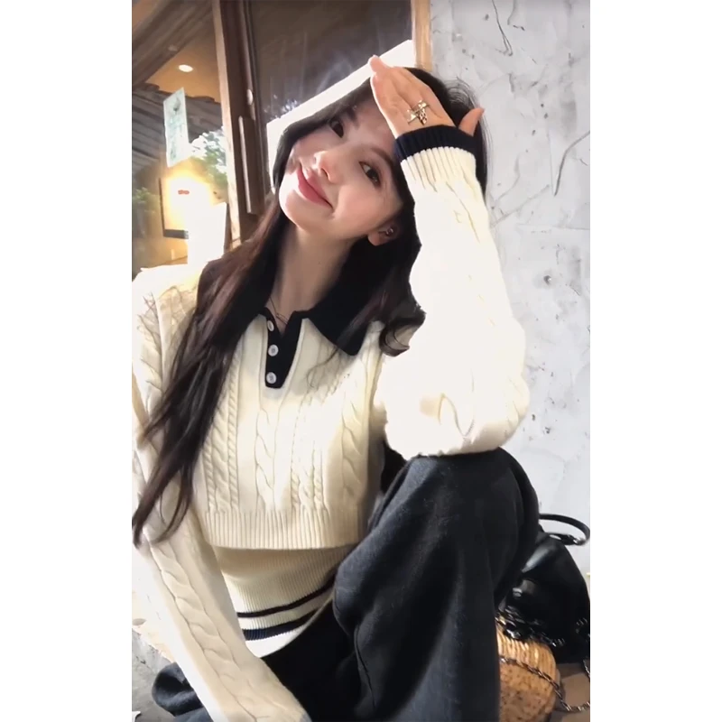 2025秋季高级感时尚叠穿显瘦内搭打底衫外搭罩衫高腰垂感休闲长裤