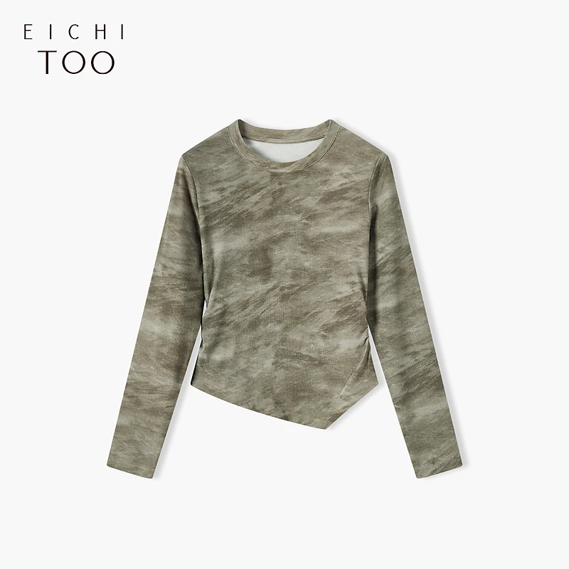 A爱居兔新款废土风甜酷时尚长袖修身针织衫ENZCJ1P011A