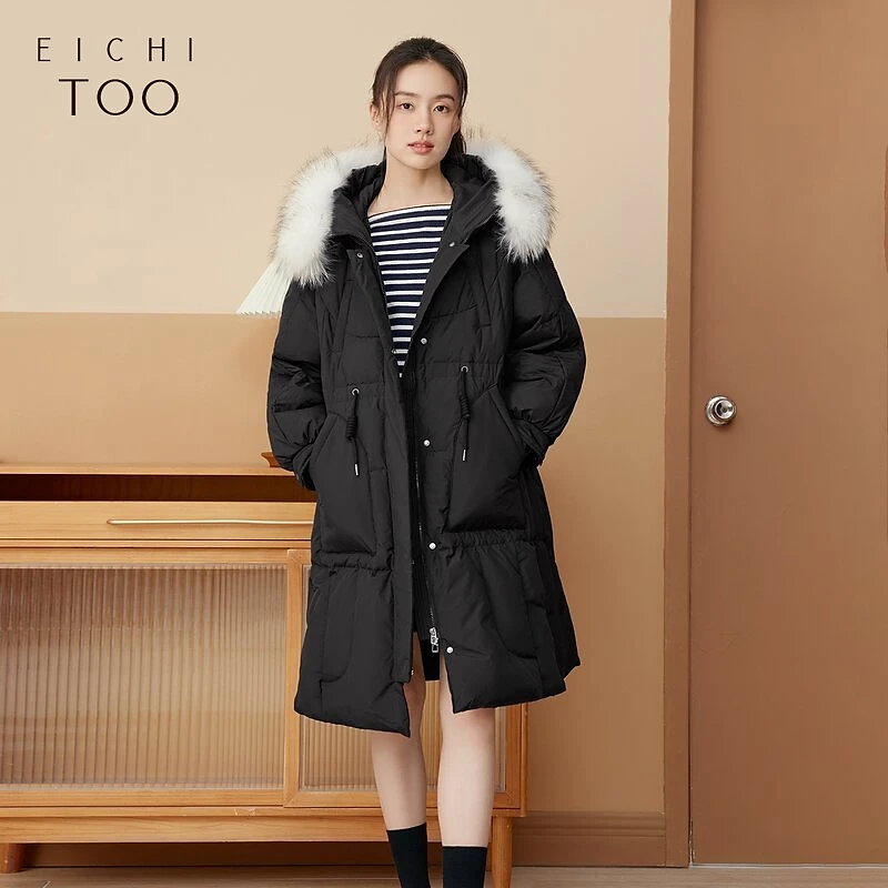 A爱居兔保暖舒适经典时尚连帽羽绒服EWRAJ4N064A