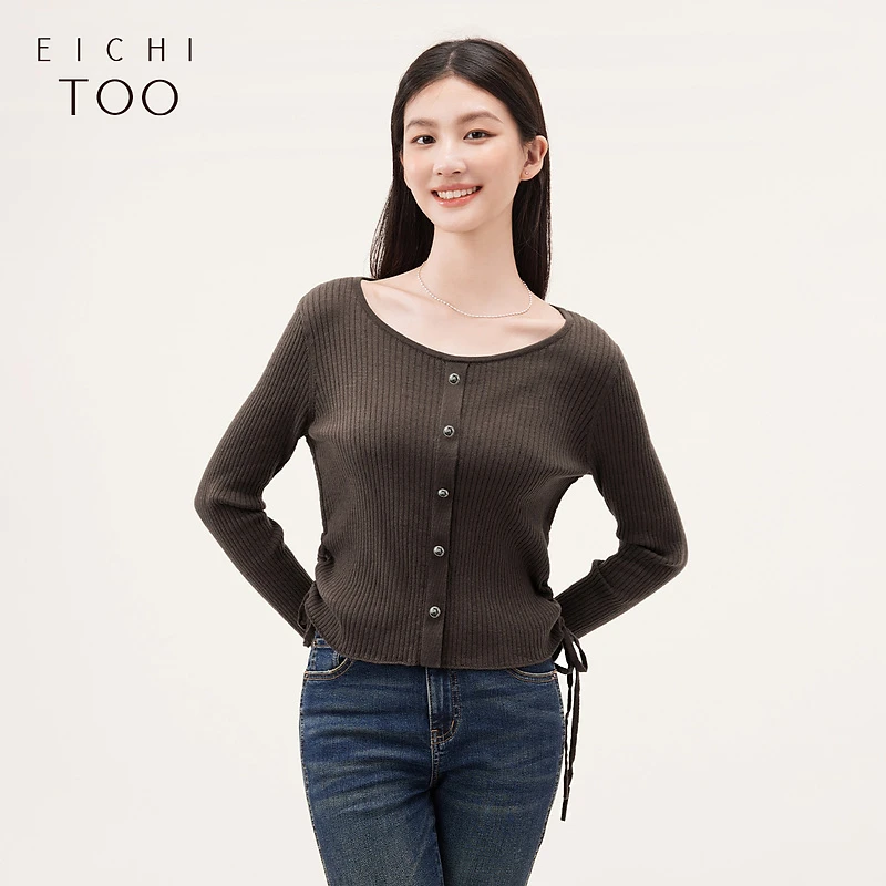 8186爱居兔秋柔软舒适氛围感打底衫针织衫ENZLJ3N003A