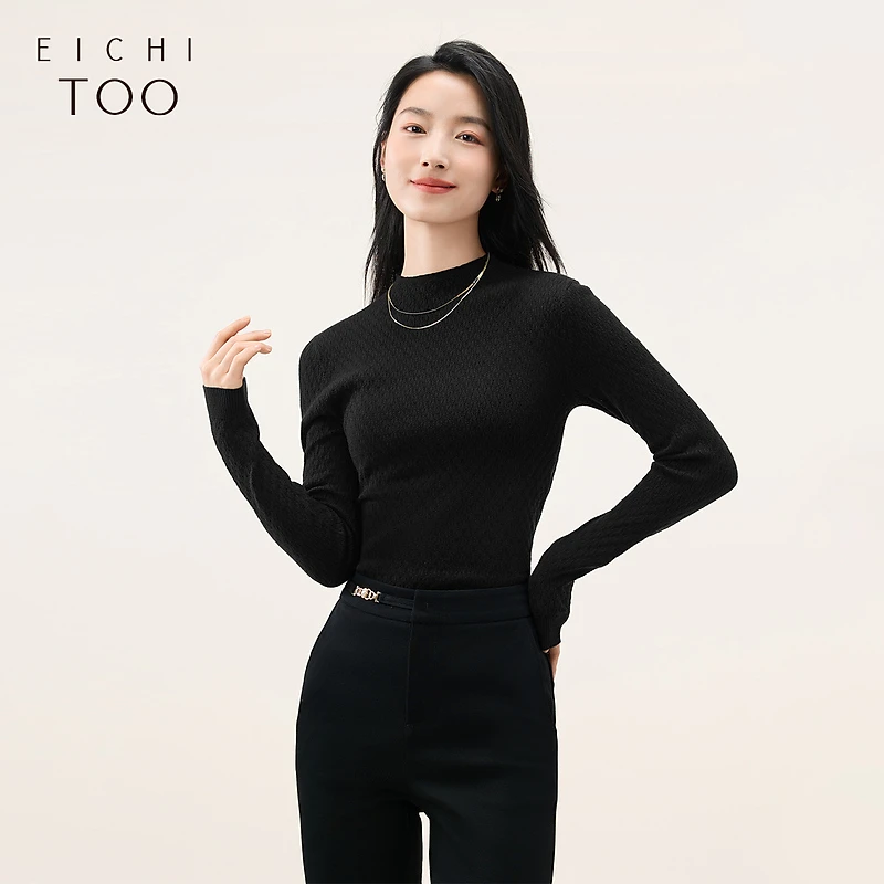 A爱居兔冬季新款柔软舒适基础百搭打底衫针织衫ENZLJ4N801A