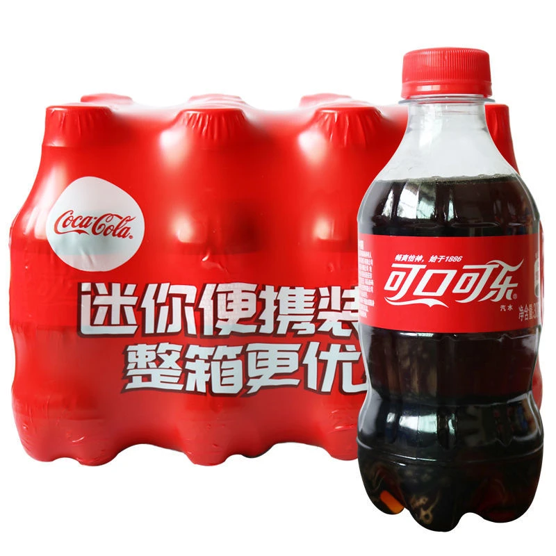 【新店福利】可口可乐碳酸饮料300ml/6瓶汽水特价装整箱批发