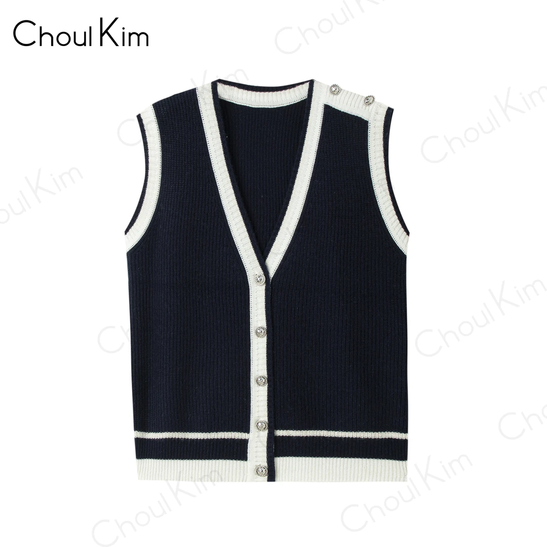 秋冬新品时尚百搭针织马甲C3311