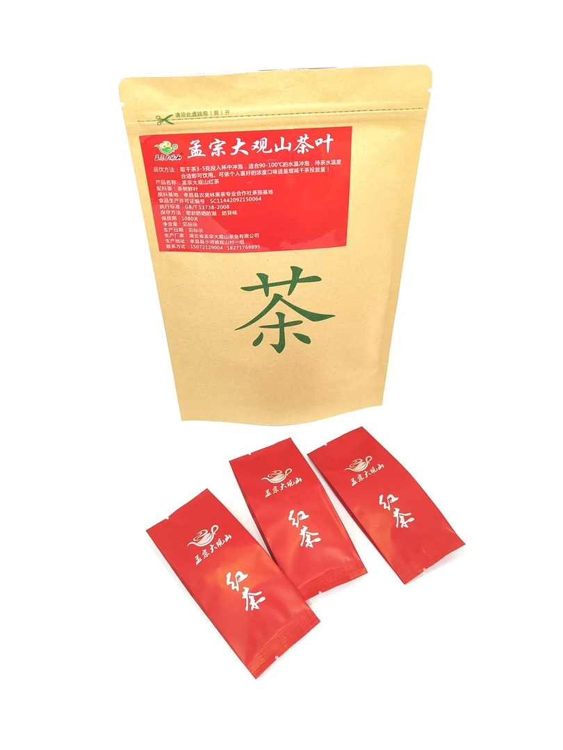 孟宗大观山红茶小种红茶3泡袋3X6克装