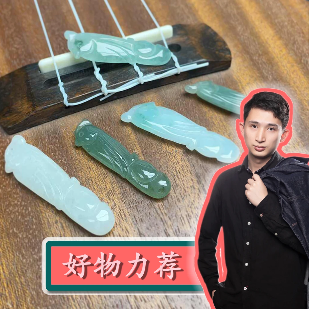 【星家宠粉】翡翠A货时尚冰鹦鹉纹裂放漏吊坠配绳4【多样性发货一件】