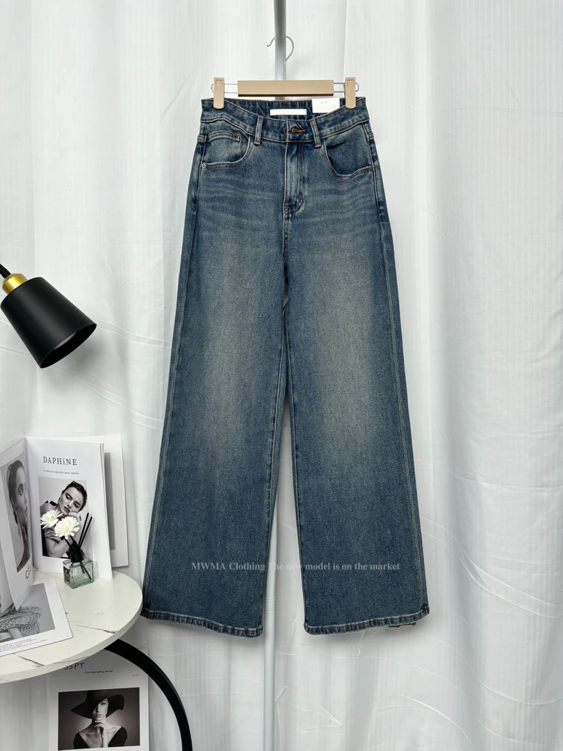 【119】96秋秋MWMA百搭早秋新款喇叭拖地牛仔甩裤代~