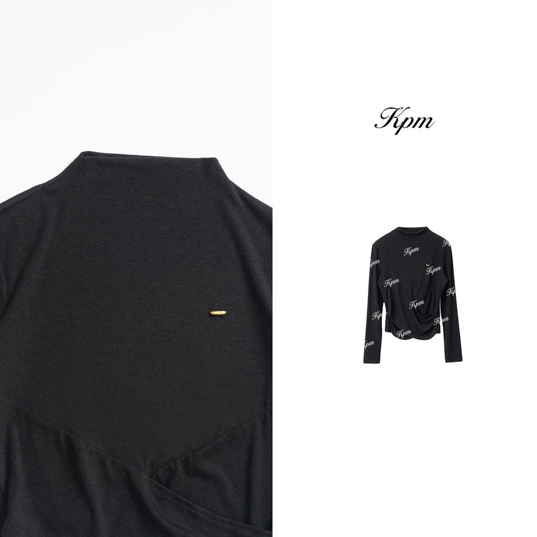 2024秋冬新款高级半高领修身显瘦针织修身显瘦女士打底衫JN6798